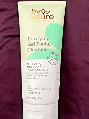 BY NATURE FROM NEW ZEALAND PURIFYING GEL FACIAL CLEANSER ALOE VERA  +HYALURONIC | eBay