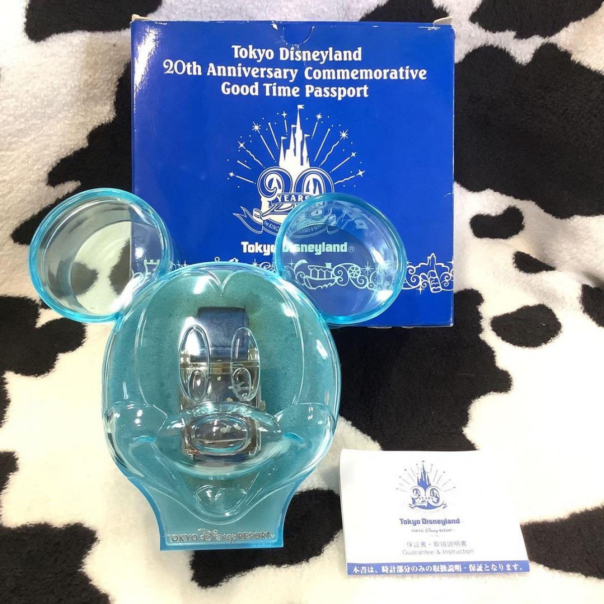 Tokyo Disneyland 20th Anniversary GOOD TIME PASSPORT Watch Mickey 