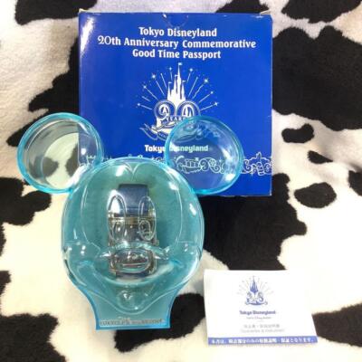 Tokyo Disneyland 20th Anniversary GOOD TIME PASSPORT Watch Mickey