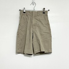 AUSTIN CLOTHING Boys Uniform Shorts Khaki Elastic Waistband Pockets Size 8S