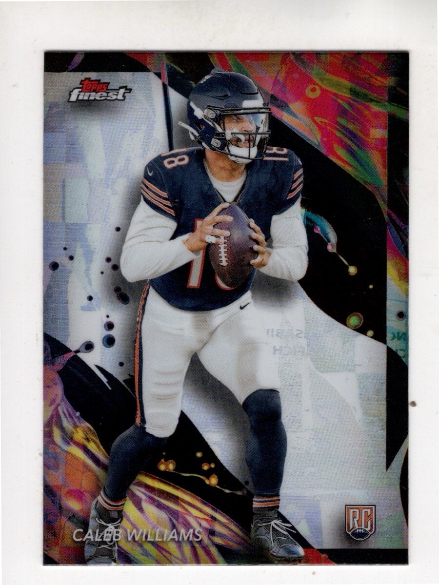 2024 Topps Finest Caleb Williams Uncommon Refractor Rookie RC #161