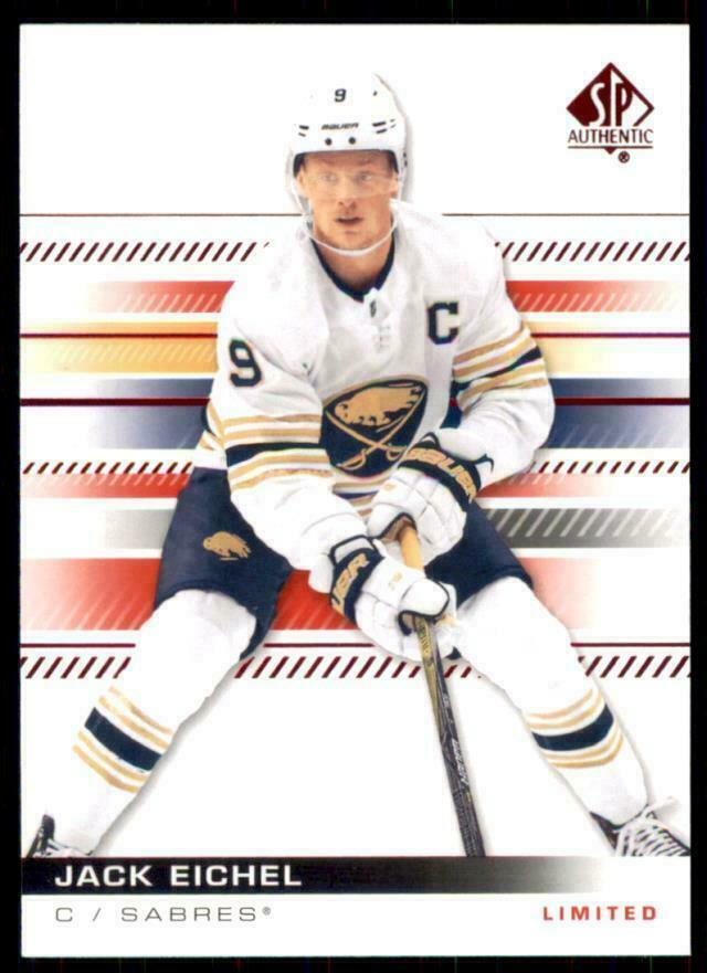 2019-20 UD SP Authentic Limited Red Parallel #62 Jack Eichel - Buffalo Sabres