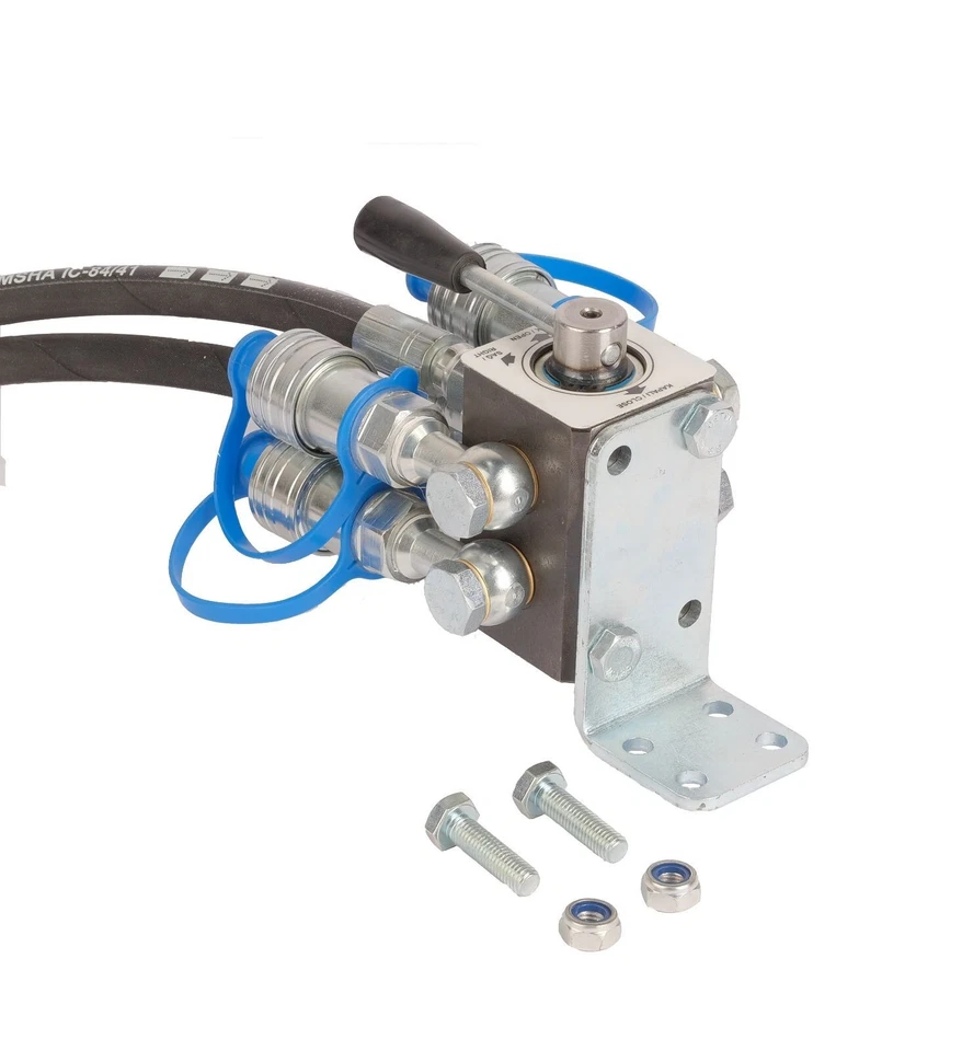 Válvula desviadora manual remota de 6 puertos para tractor, 2 en 4 puertos con soporte Foto 2 de 4