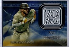 2021 Topps Baseball 70th Anniversary Logo Blue Fernando Tatis Jr. INSERT PADRES