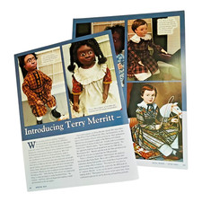 Terry Merritt Dollmaker Doll History Article 8 Pages with Photos