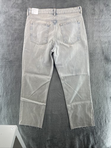 Magno Blanca Straight-Fit Cropped Jeans, Size UK 12, Light Blue - Picture 11 of 17