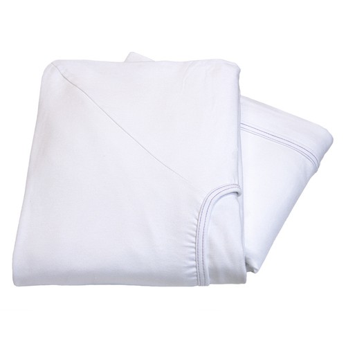 1Piece WHITE CONTOUR TWIN KNITTED FITTED SHEET HOSPITAL BED 36x84x16