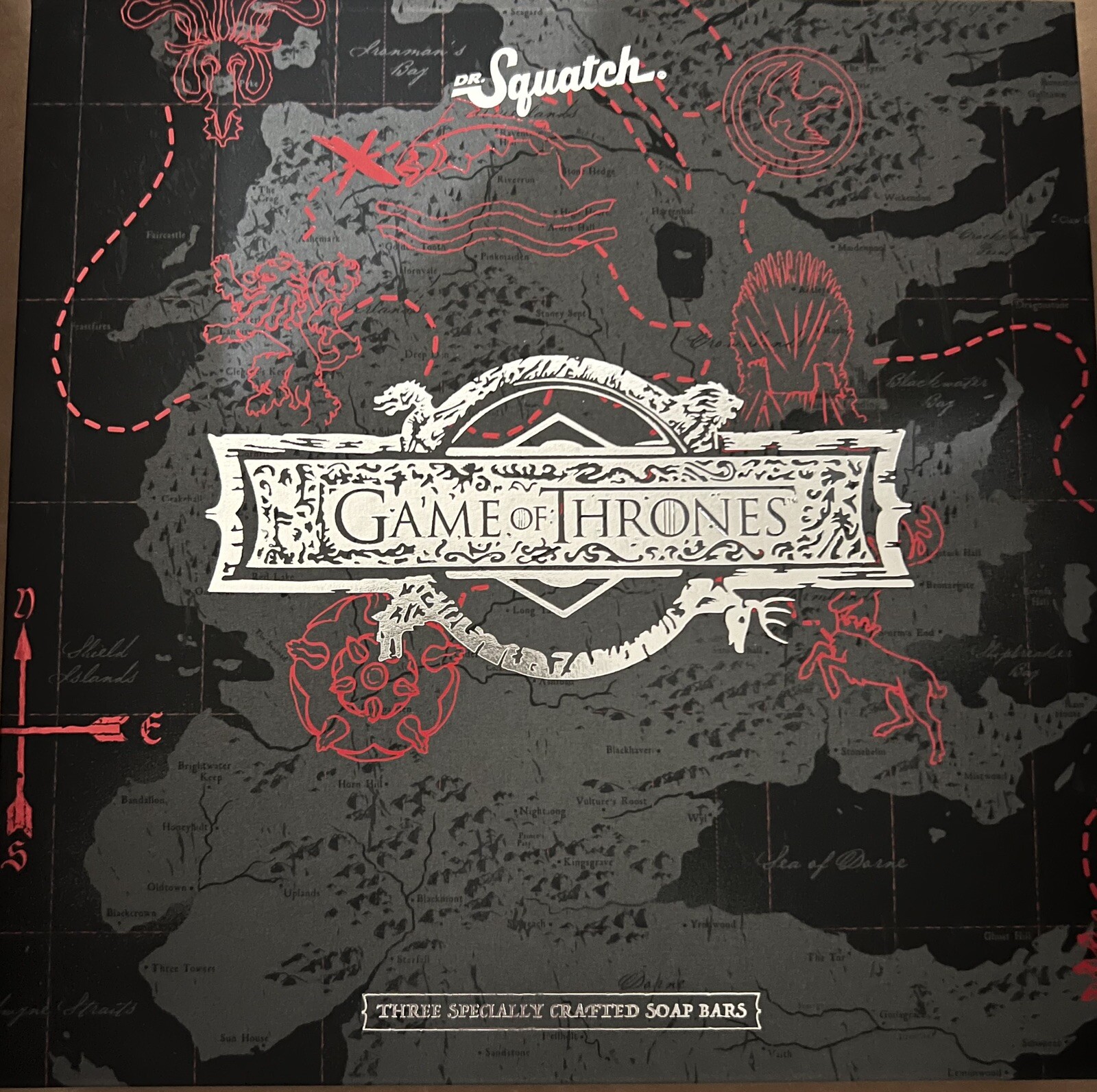 Dr Squatch Game Of Thrones Collection Gift Box 3 Bars Of Limited Edition Soap