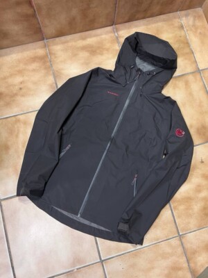 Ladies Mammut Wenaha Gore-Tex Paclite Waterproof Hooded Black Jacket Size  Small