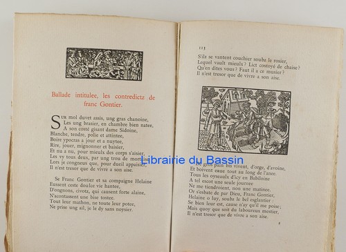Oeuvres Françoys Villon de Paris Lais le Testament les Ballades 1923 Ed. num. - Picture 6 of 7