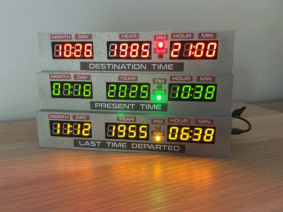 Back to the future OROLOGIO Ritorno al futuro circuiti del tempo BTTF Delorean - Imagen 3 de 4