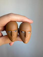 2pcs 1/6 Doll Head OOAK Face Model Defect