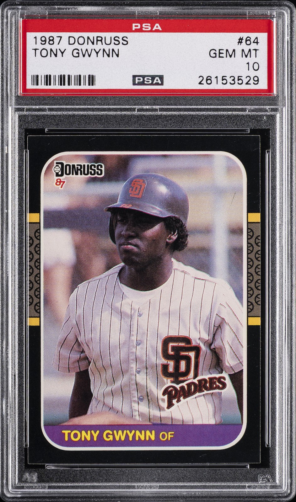 1987 DONRUSS #64 TONY GWYNN PSA 10