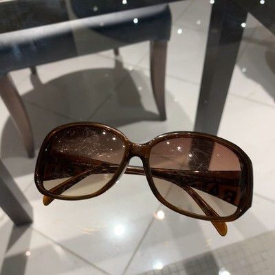 (Auth) POLO Ralph Lauren RA5115 Sunglasses Brown Frame Gradient Lens Oversized