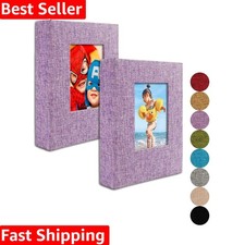 Stylish 5x7 Photo Album Set - 26 Clear Pages Each for Family Memories, 2 Pack