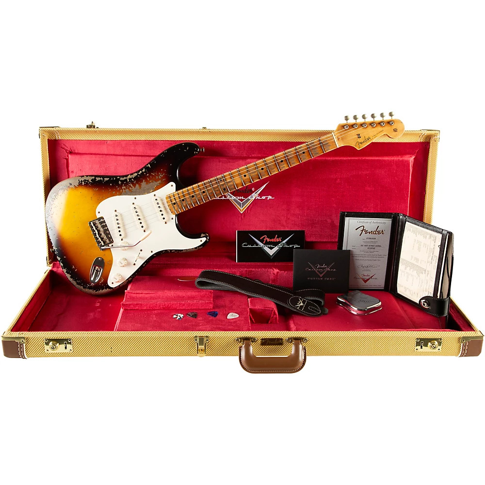 ギター Fender C/S S20 Limited 1957 Stratocaster Fender Custom Shop S20 Limited Edition 57 Strat - Lake