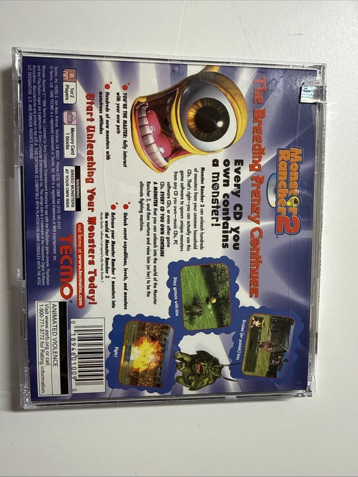 Monster Rancher 2 PlayStation 1, 1999) Nuevo Precintado Foto 2 de 2