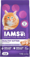 IAMS Proactive Health Healthy Kitten Dry Cat Food with Chicken, 7 Lb. Bag 3.57 per pound