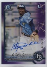 2022 Bowman Chrome Prospect Purple Refractor /250 Alejandro Pie #CPA-AP Auto 2f9
