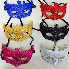 Glitter Eye Cover Masquerade Mask for Prom Halloween Party Cosplay Costume Carni