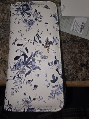 Fable England Rebecca Blooming  Blue Wallet. New With Tags