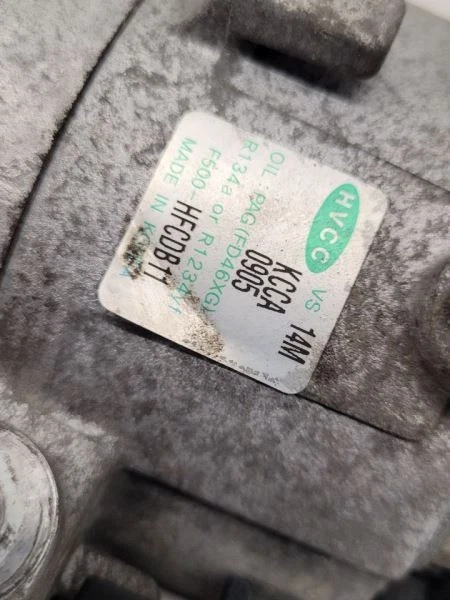 Compresor de aire acondicionado KIA FORTE 14-18 construido en Corea VIN K primer dígito 97701A5100 Foto 3 de 4