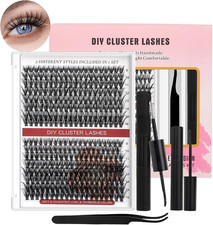 Ciglia Finte Ciuffetti Kit Extension Ciglia 320 PCS 30D 40D Lash Clusters Con Pi