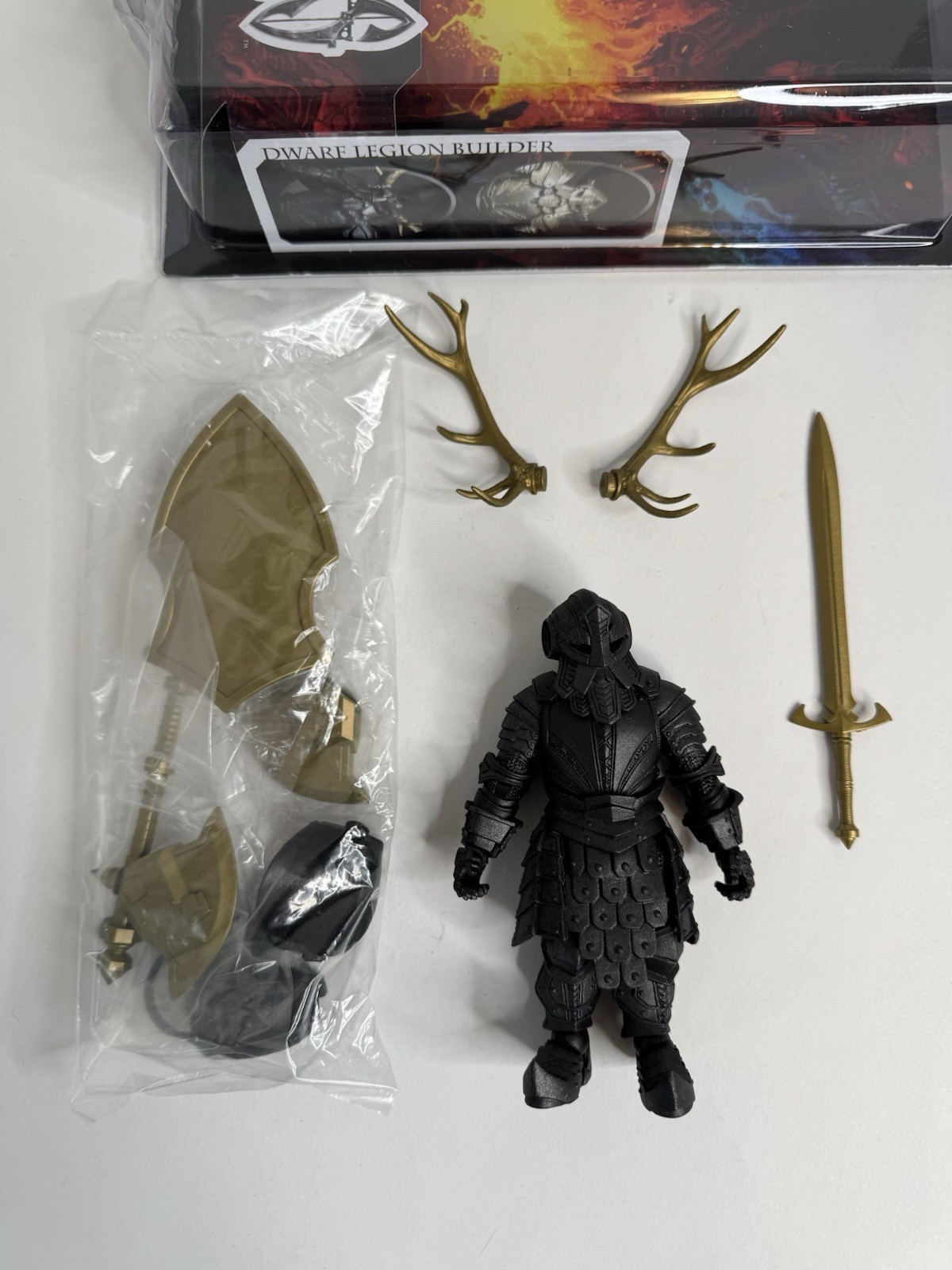 Mythic Legions Bronze Dwarf Legion Builder Loose
