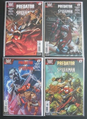 Predator versus Spider-Man #1 - 4 (Marvel Comics) Set 1st Print Near Mint