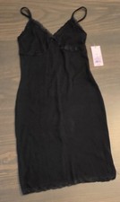 NWT. Women's Wild Fable lace trim dress. Black. Small