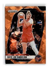 Katie Lou Samuelson 2024 Panini Prizm WNBA Ice Orange Prizms #128 Fever
