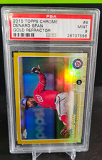 2015 Topps Chrome GOLD Refractor #8 DENARD SPAN 11/50 PSA 9