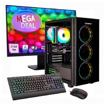 Hyrican GAMEMAX MegaDeal Draco XD   27'', AMD Ryzen 5 5500, 16 GB RAM, 1 T #HY693