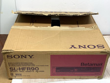 Sony Betamax SL-HFR90 Beta VCR Video Cassette Recorder Original Box Tested Works