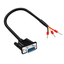 2m 6.5FT DB9 Female Connector RS232 RS485 Serial Port Cable Adapter Solderless