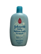Johnson's Baby Bubble Bath & Wash 15oz ORIGINAL FORMULA Discontinued Sealed