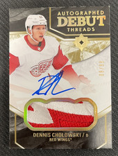 2018-19 UPPER DECK ULTIMATE COLLECTION DENNIS CHOLOWSKI RC AUTO PATCH #ed 8/99