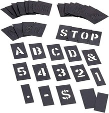 CH Hanson 10191 - Stencil Set-Letter/Number 1" PVC 46Pcs.