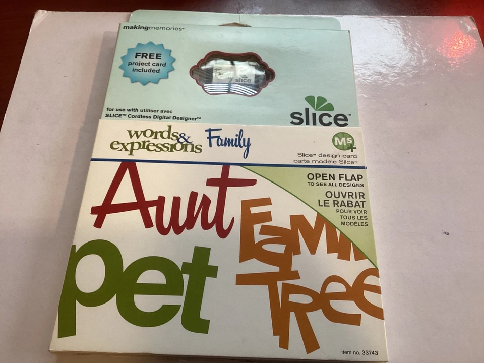 4 Making Memories SLICE- Word Expression Family And Think Pink, New, Noel, Wed - Image 2 of 4