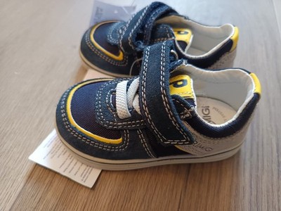 * PRIMIGI Leder Halb Schuhe Sneaker Gr. 20 Sky-Effect-System NEU Baby Blau
