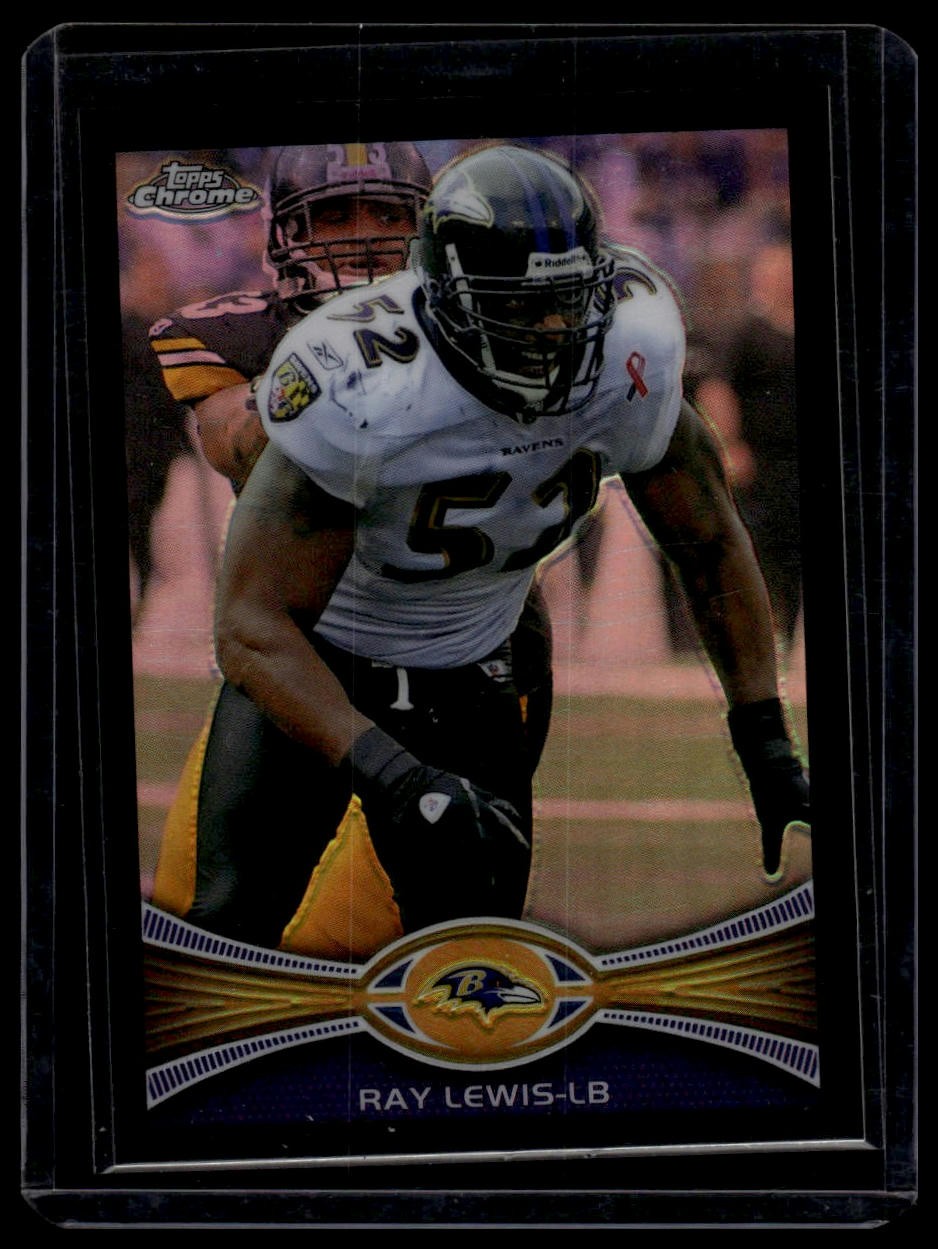 2012 Topps Chrome #121 Ray Lewis Black Refractors #/299