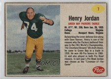 1962 Post Henry Jordan #7 HOF 1q7