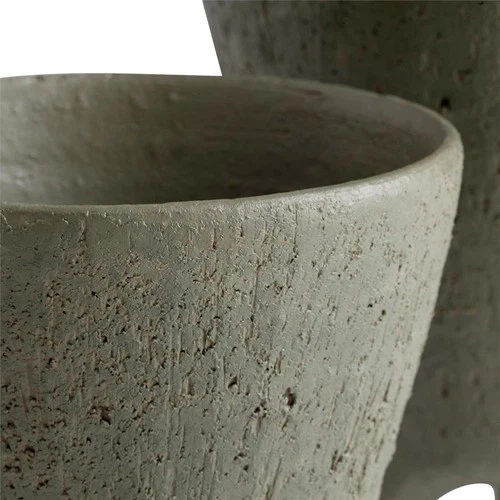 Graceful Ceramic Vase Gray-Molca Collection - Picture 3 of 4