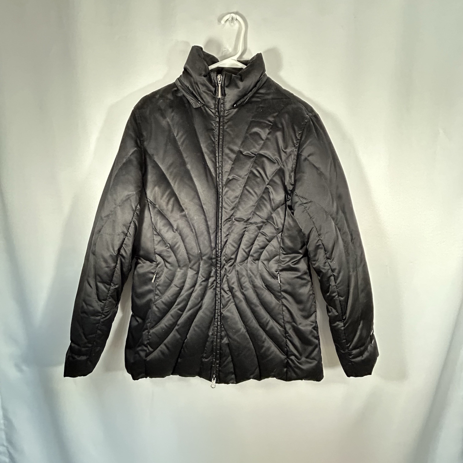 ANA Medium Packable Down Jacket PUFFER COAT Black - image 1