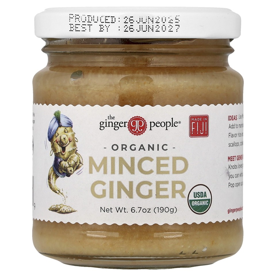 Organic Minced Ginger, 6.7 oz (190 g)