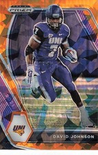 2021 Panini Prizm Draft Picks DAVIN JOHNSON ORANGE ICE UNIVERSITY NORTHERN IOWA