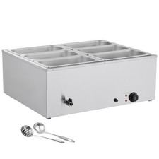 Uimoso 6-Pan Commercial Food Warmer Buffet Bain Marie Countertop Steam Table