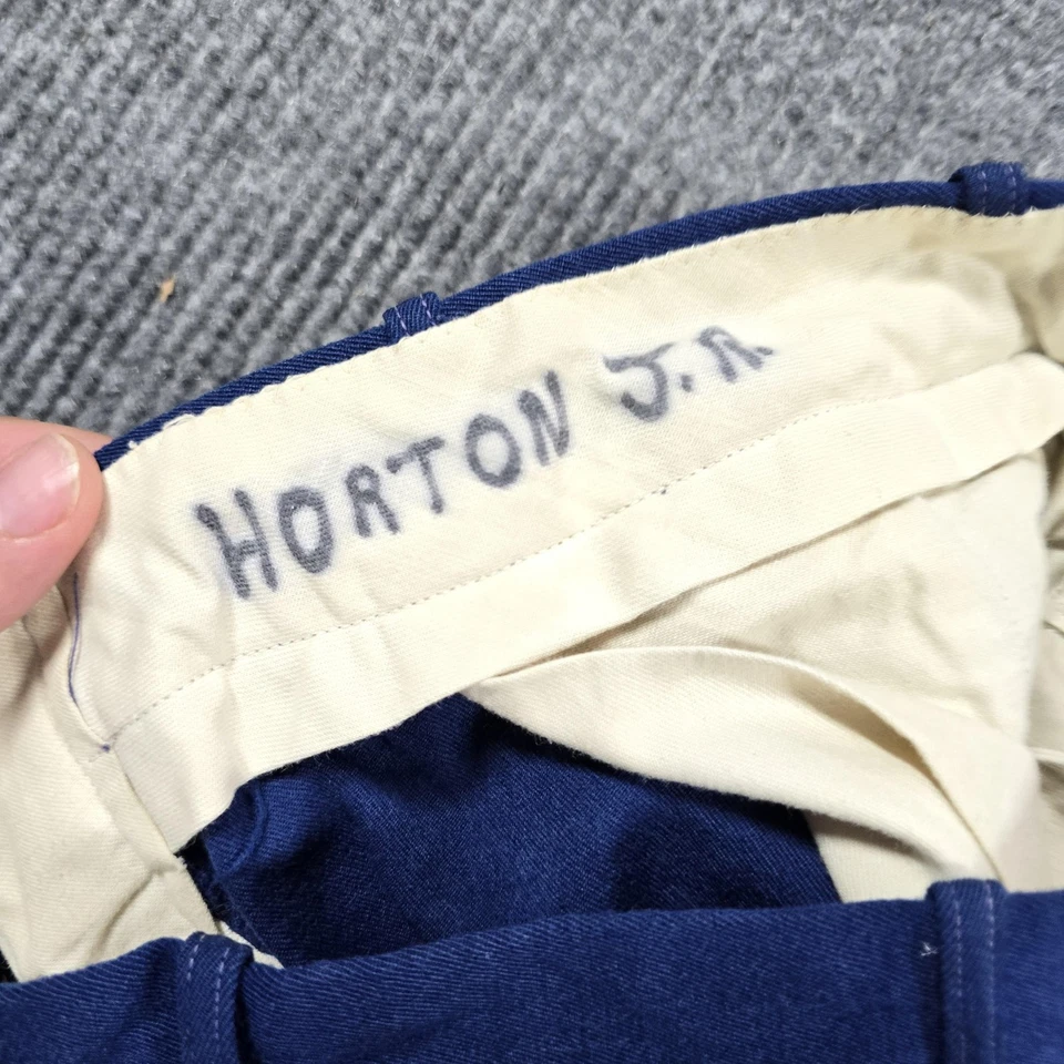 Pantalones de lana vintage USMC para hombre 31L azul gabardina 2317 vestido uniforme pantalones años 70 Foto 4 de 4