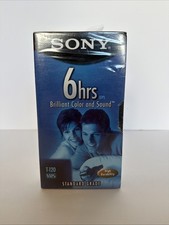 SONY VHS Video Cassette Tape - 6 hrs Standard Grade T-120VL/WA - NEW / SEALED
