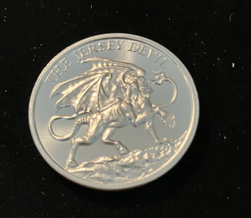 Intaglio Mint Cryptozoology JERSEY DEVIL 1oz .999 Silver USA Made Round BU
